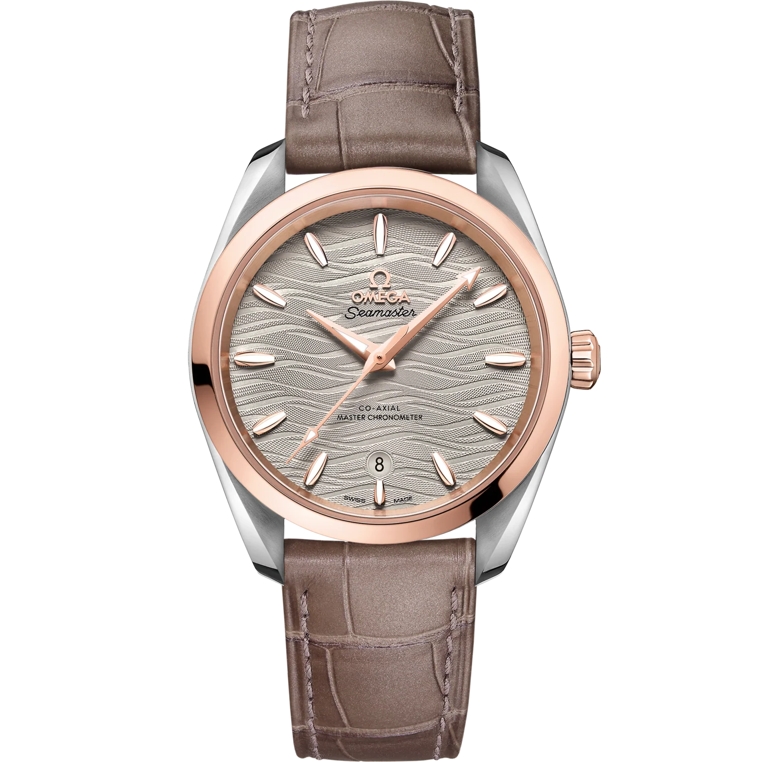 Omega Seamaster Aqua Terra 150M 38 mm Grey Dial Stainless Steel and  Sedna™ 18k Rose Gold Strap 220.23.38.20.06.001