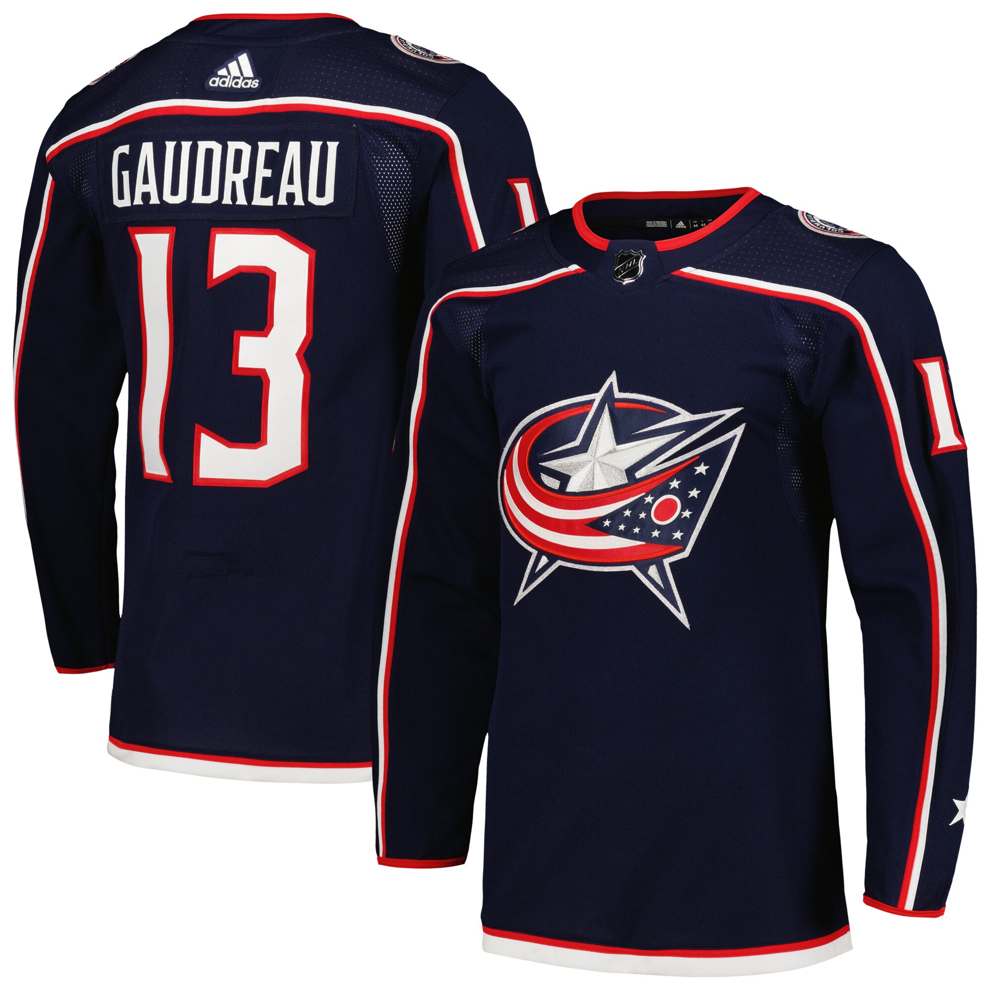 Johnny Gaudreau Columbus Blue Jackets adidas Home Primegreen Authentic Player Jersey – Navy