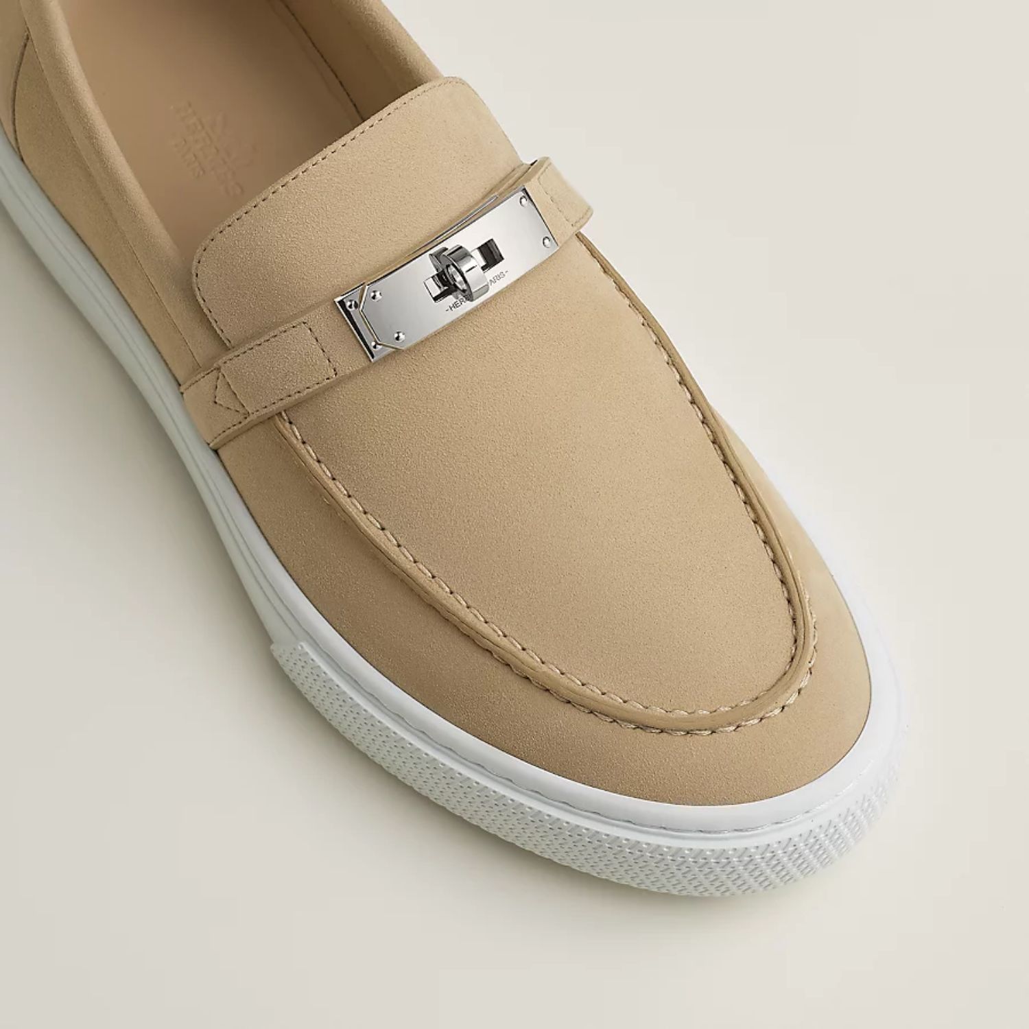 HERMES GAME SLIP-ON SNEAKER BEIGE