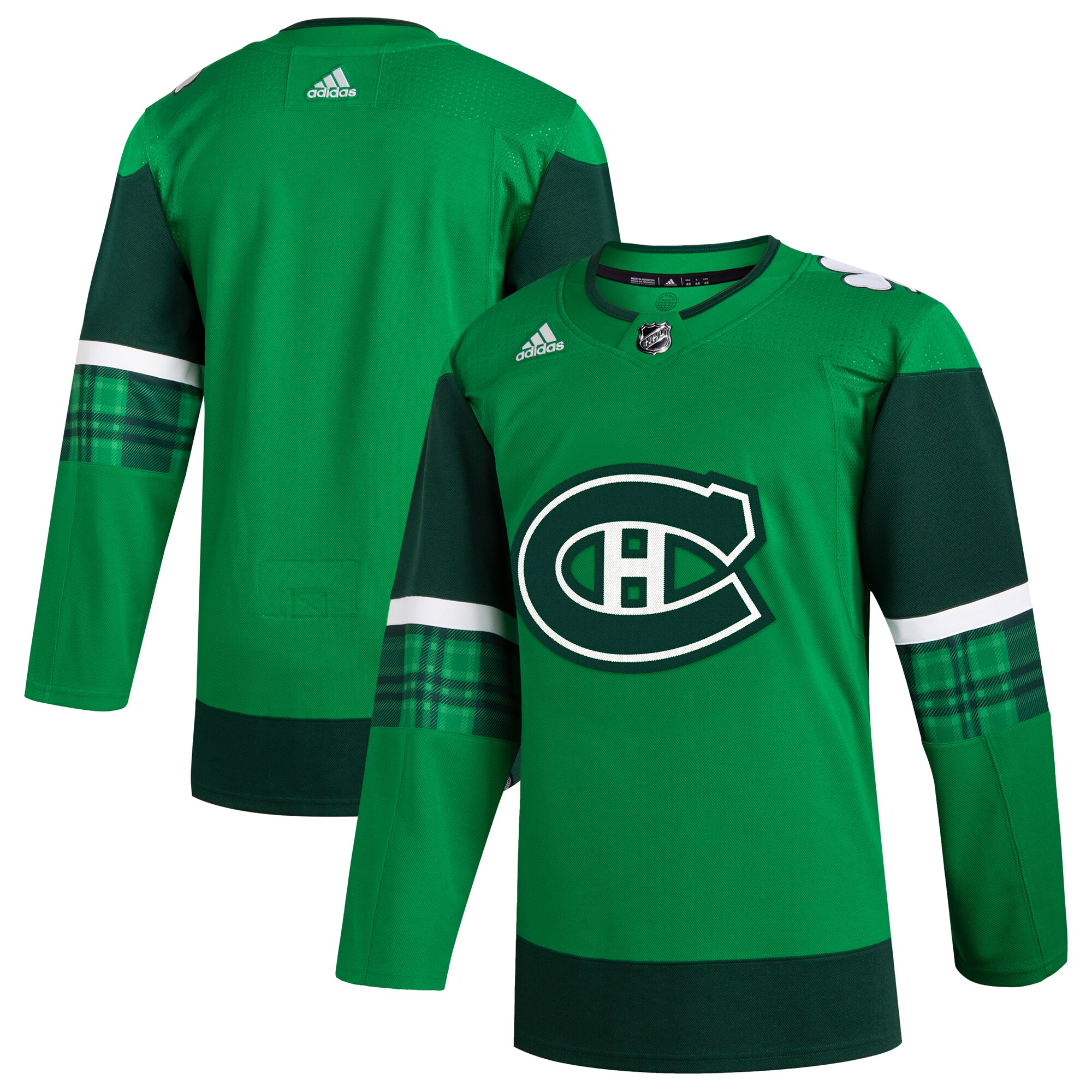 Montreal Canadiens adidas 2023 St. Patrick’s Day Primegreen Authentic Jersey – Kelly Green
