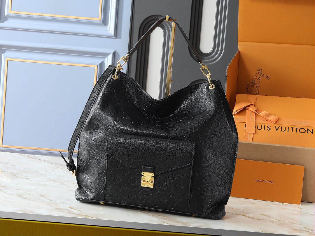 Louis Vuitton Métis Hobo Bag Black 35cm M27189