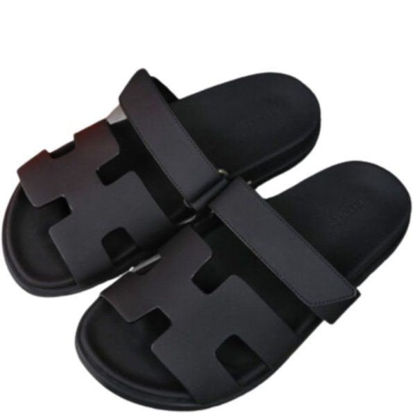 HERMES CHYPRE SANDAL BLACK