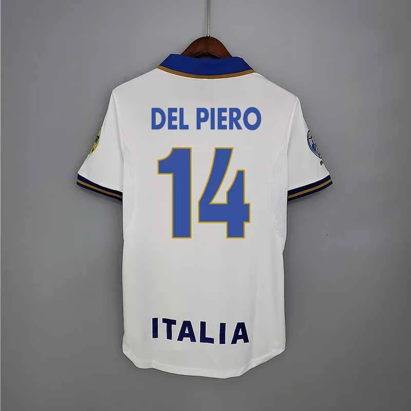 Retro Italy 1996 away MALDINI ZOLA DI MATTEO DEL PIERO Football jersey retro