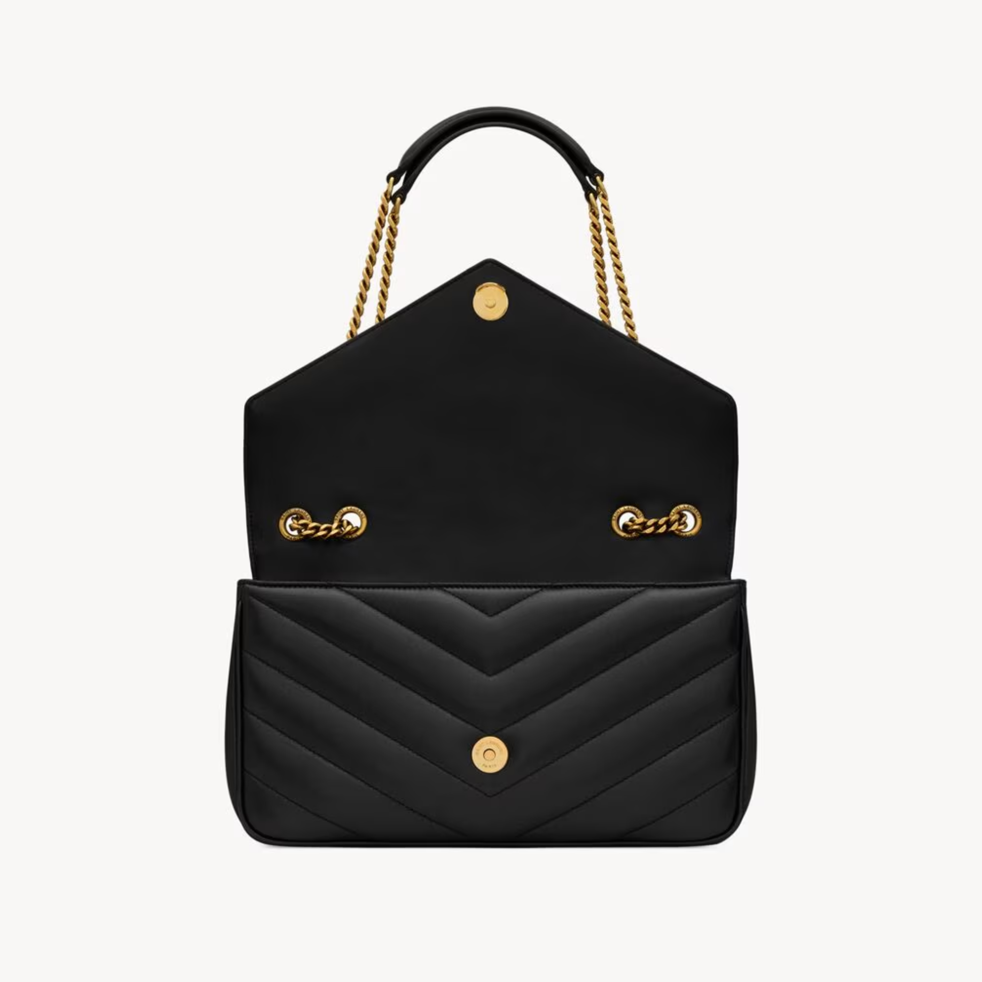 Saint Laurent Loulou Gold Chain Bag 29cm/11.4in