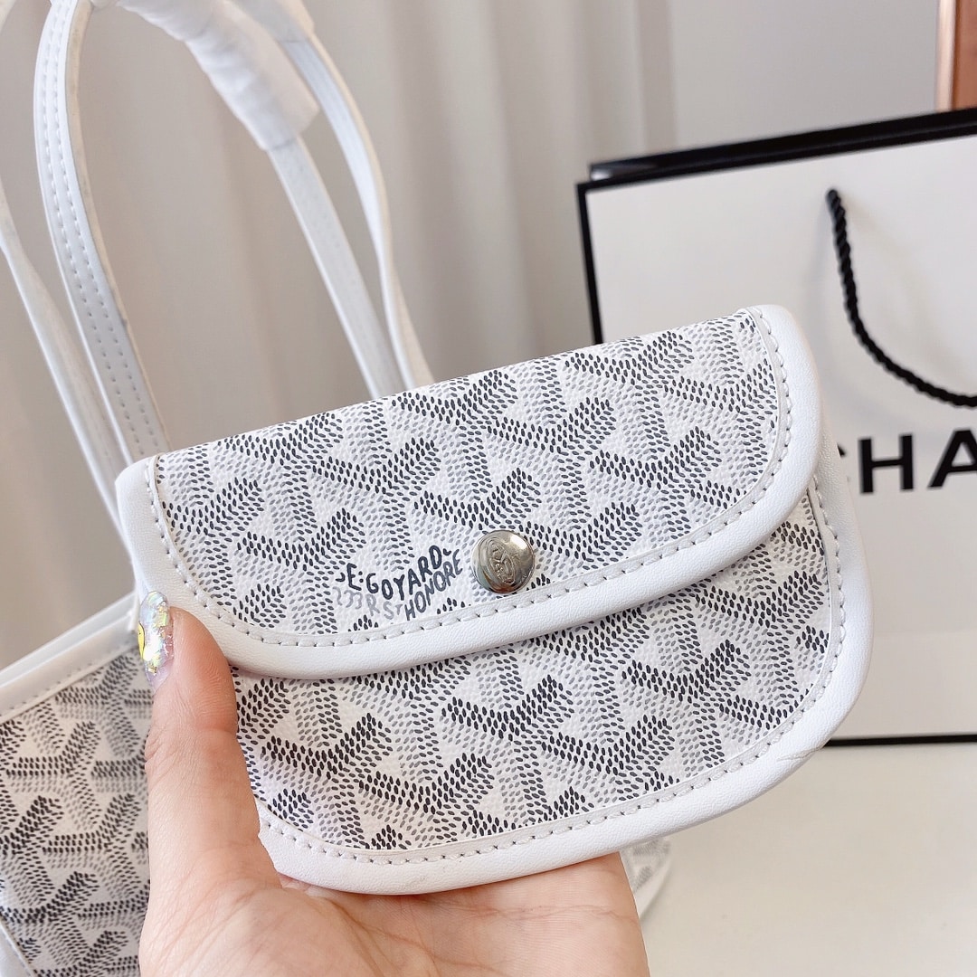 GOYARD ANJOU MINI BAG WHITE 21CM