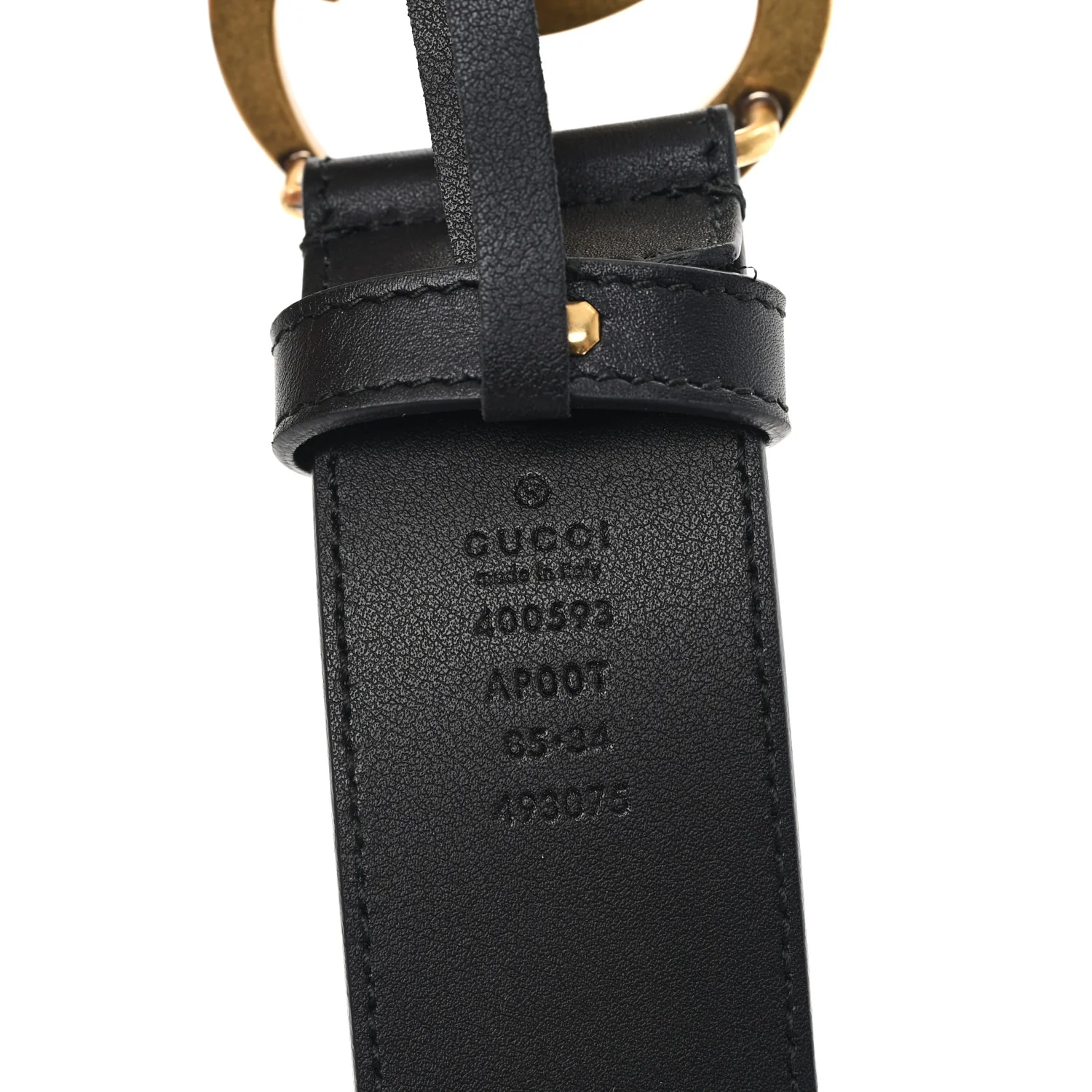 Calfskin Double G 40mm Belt 85 34 Black