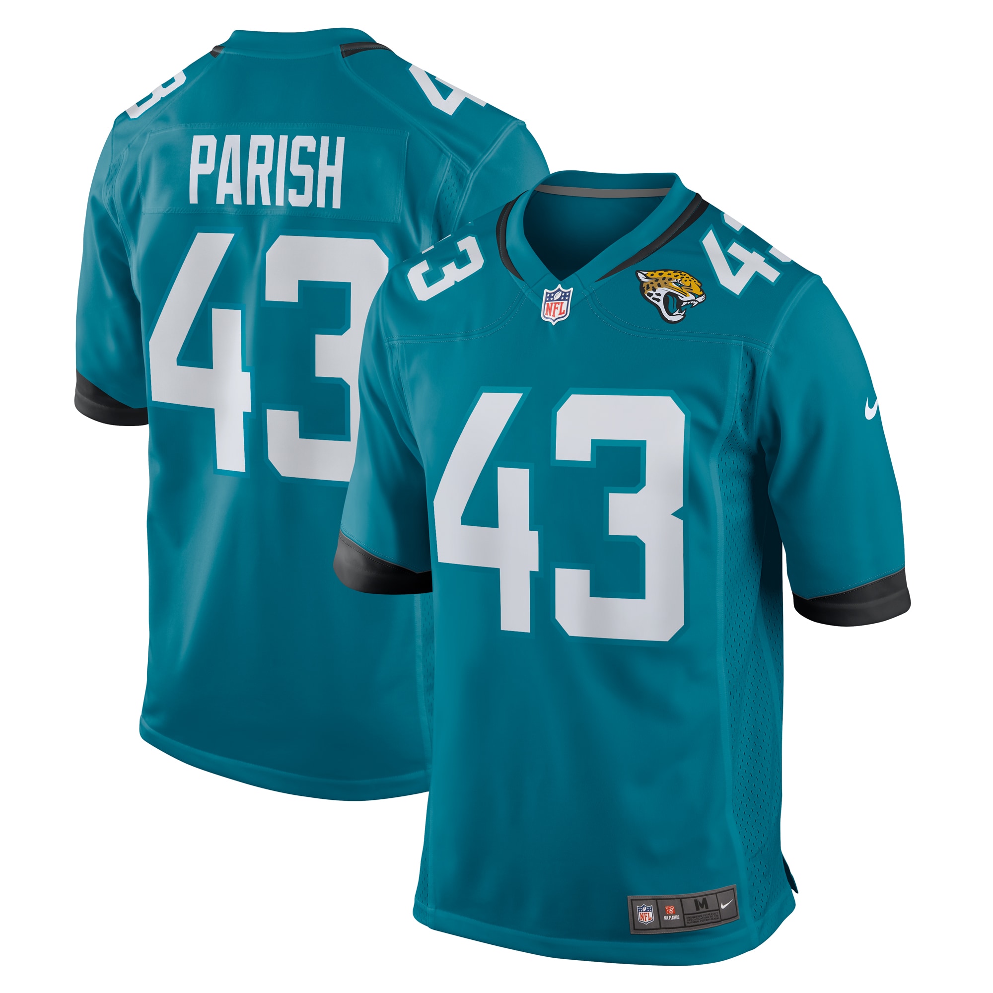 Derek Parish Jacksonville Jaguars Nike  Game Jersey -  Teal