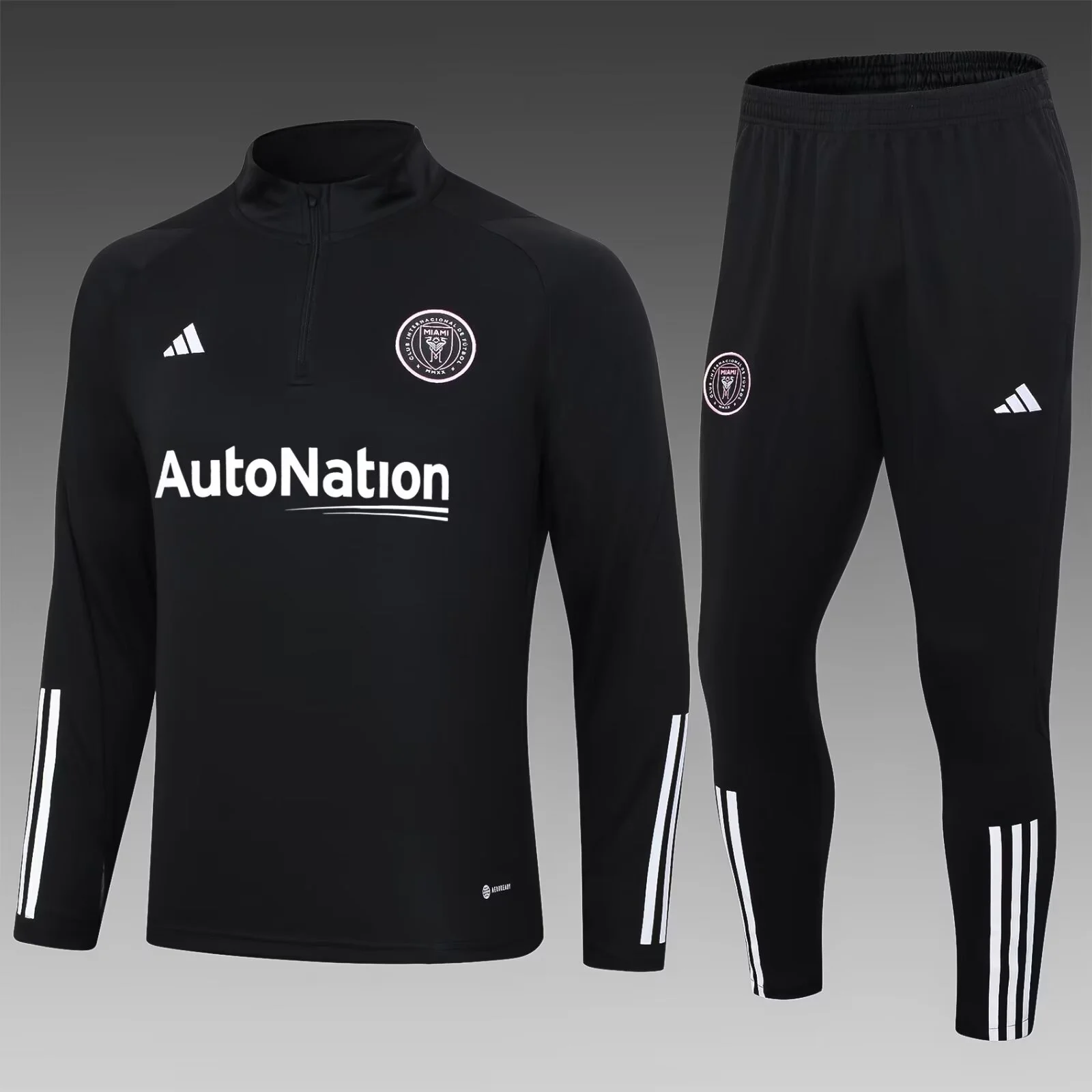 2023/2024 Inter Miami Half Pull Training Wear Black Suit