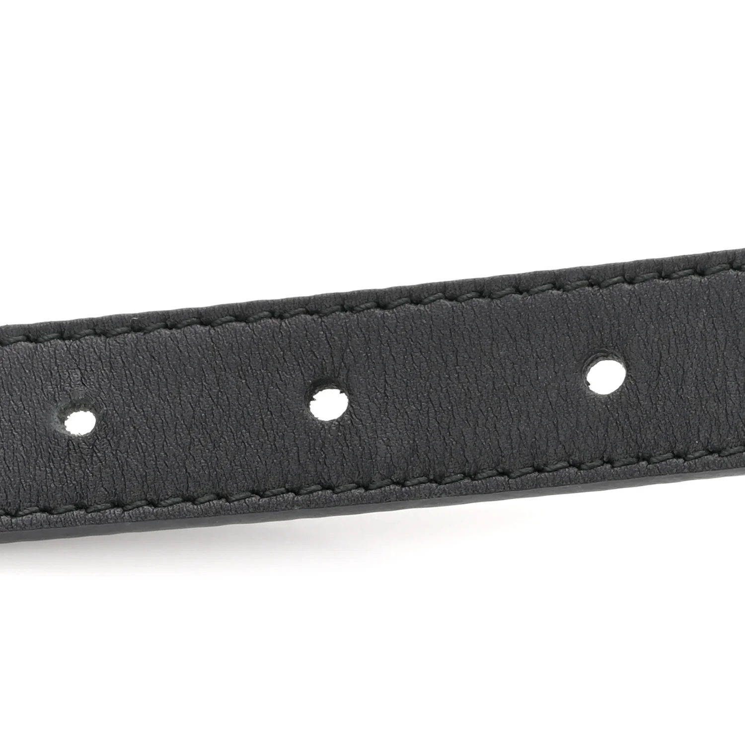 Calfskin Queen Margaret Bee Belt 80 32 Black