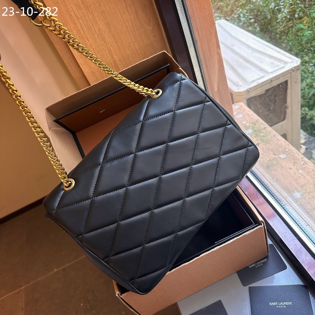 Saint Laurent Puffer Bag Black 33Cm