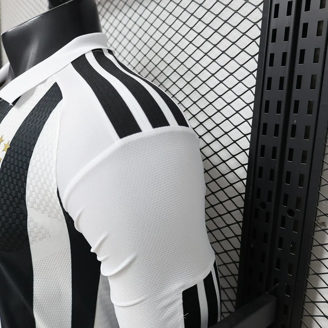 2026/27 Serie A Juventus Team Home Football Jersey Player Version Long Sleeves - JerseyFun