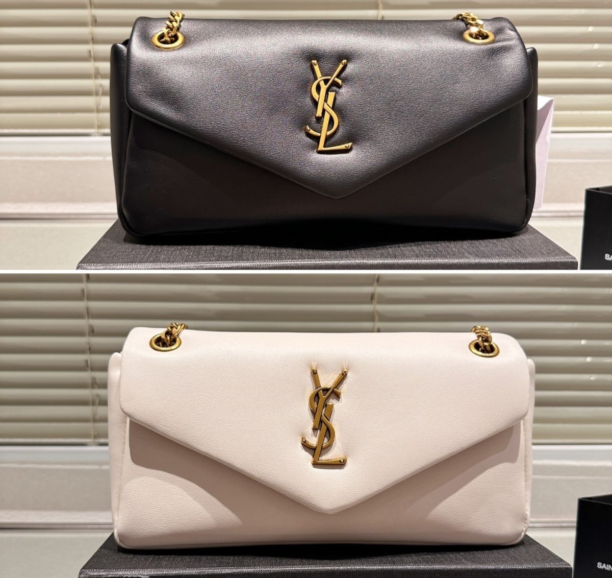 Saint Laurent Calypso In Plunged White 27Cm
