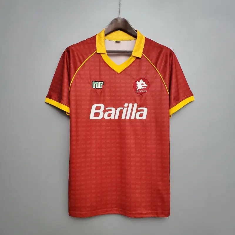 Retro AS Roma 1990-91 home Football jersey retro