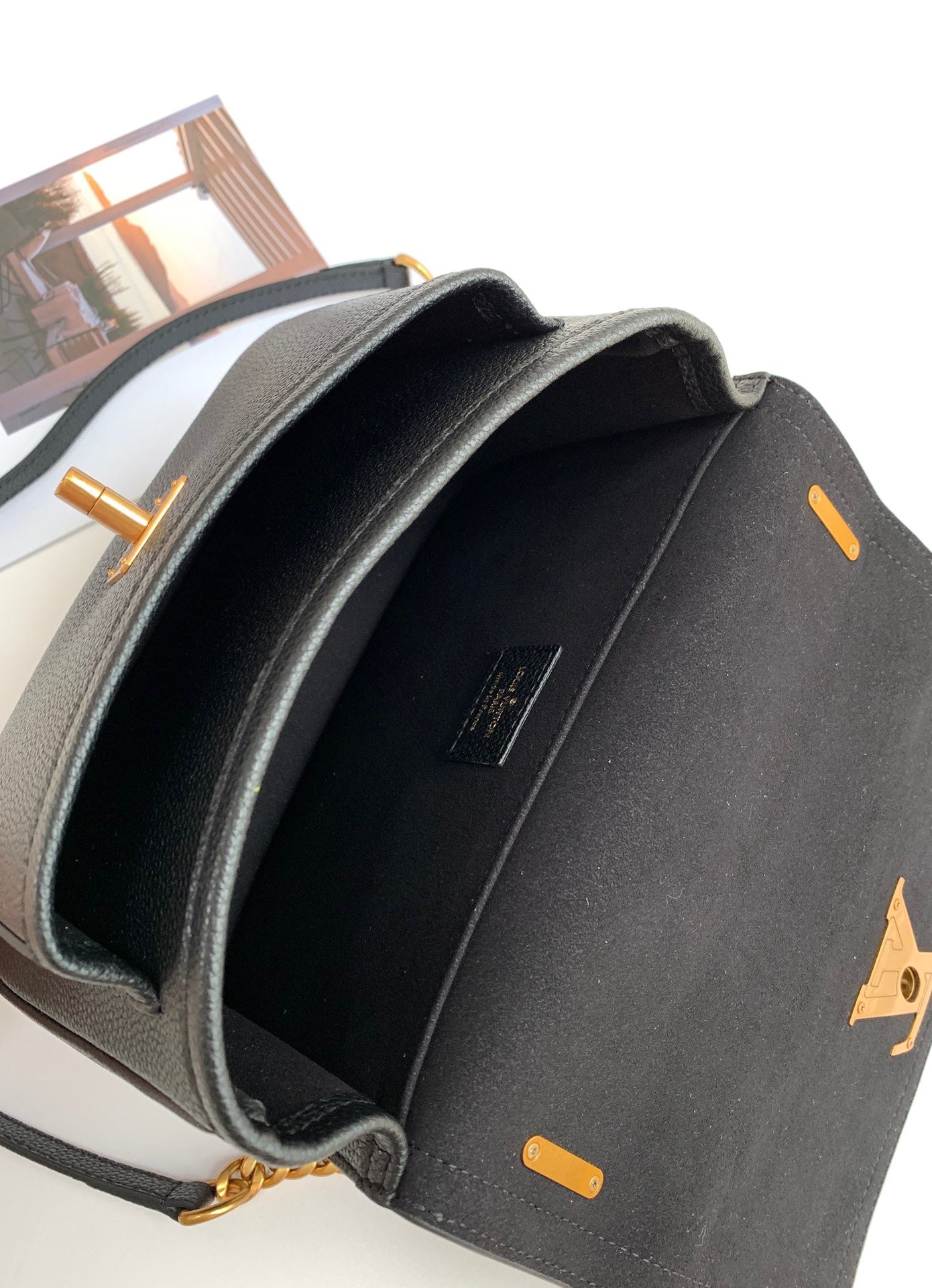 Louis Vuitton Lockme Chain 23Cm Black Bag