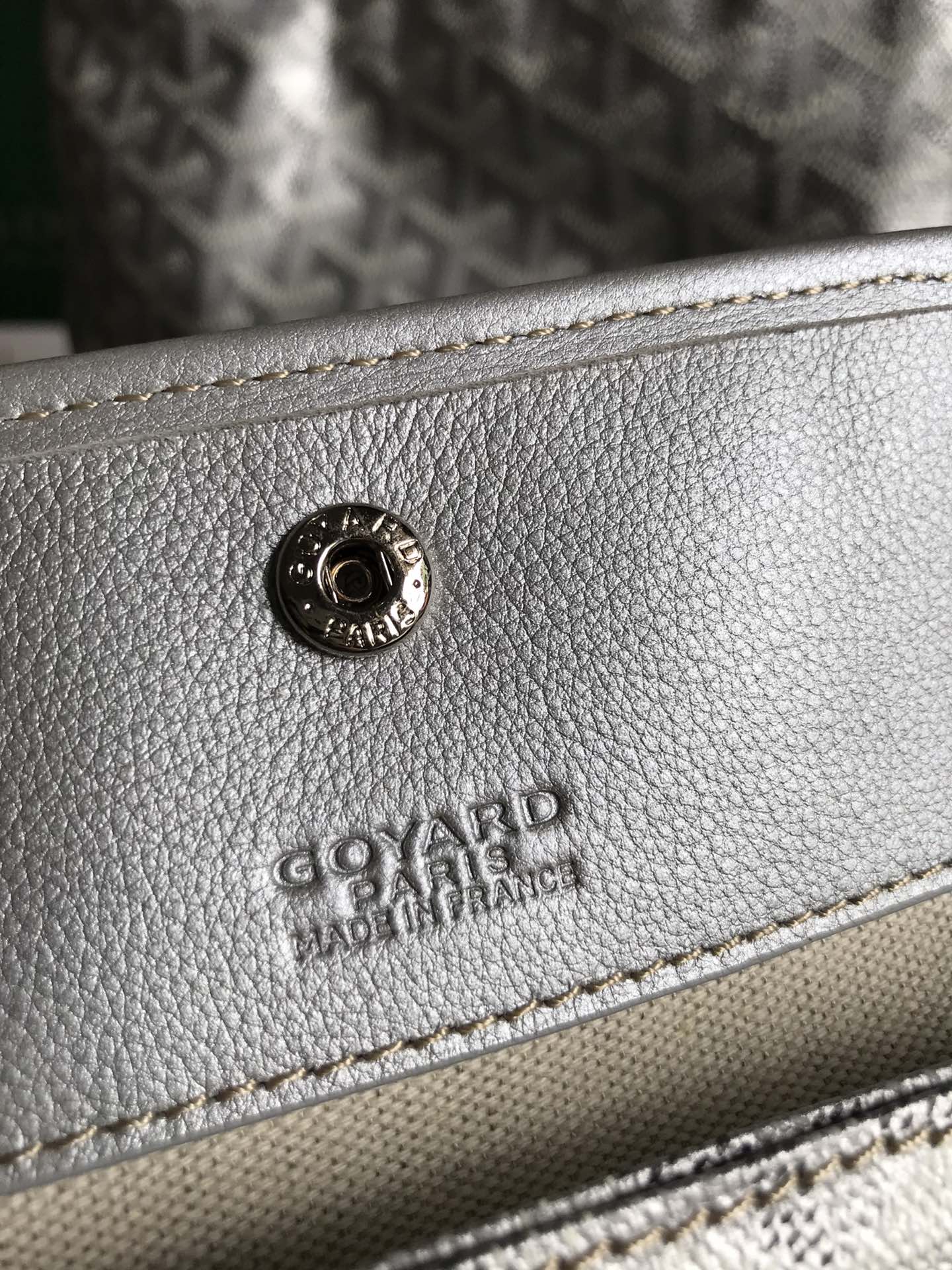 Goyard Hobo Boheme 42Cm Light Grey Canvas