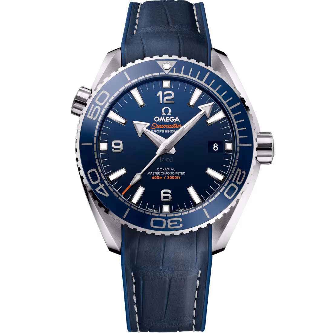Omega Seamaster Planet Ocean 600M 43.5mm Blue Dial Stainless Steel Strap 215.33.44.21.03.001