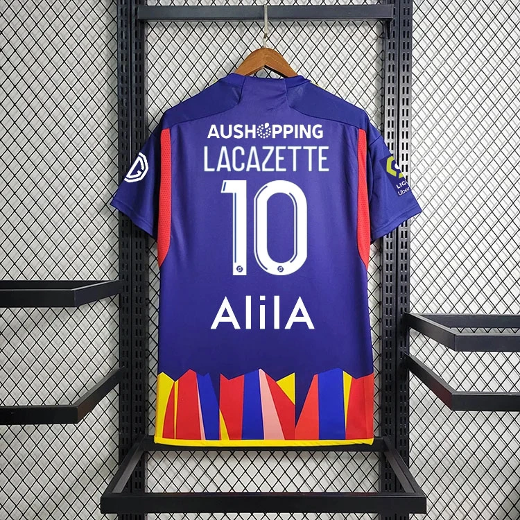 2023-24 Lyon 2 Away Game soccer jersey