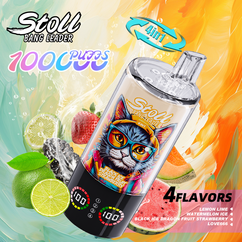 [Minimum order of 2]Bang Leader 100K Puffs 4-in-1 Prefilled Vape | 4 Flavors in 1 Device,  Rechargeable, 3%/5%