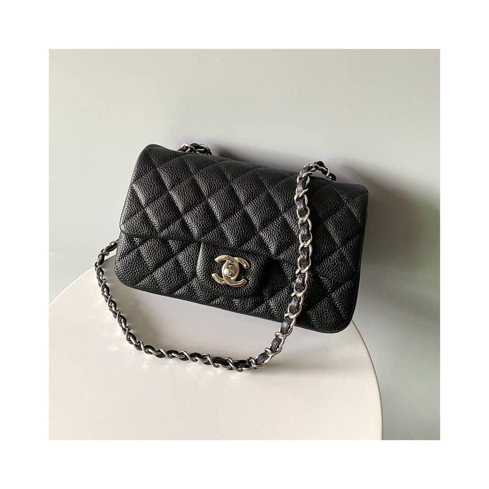 Chanel Caviar Quilted Mini Flap Bag 20cm
