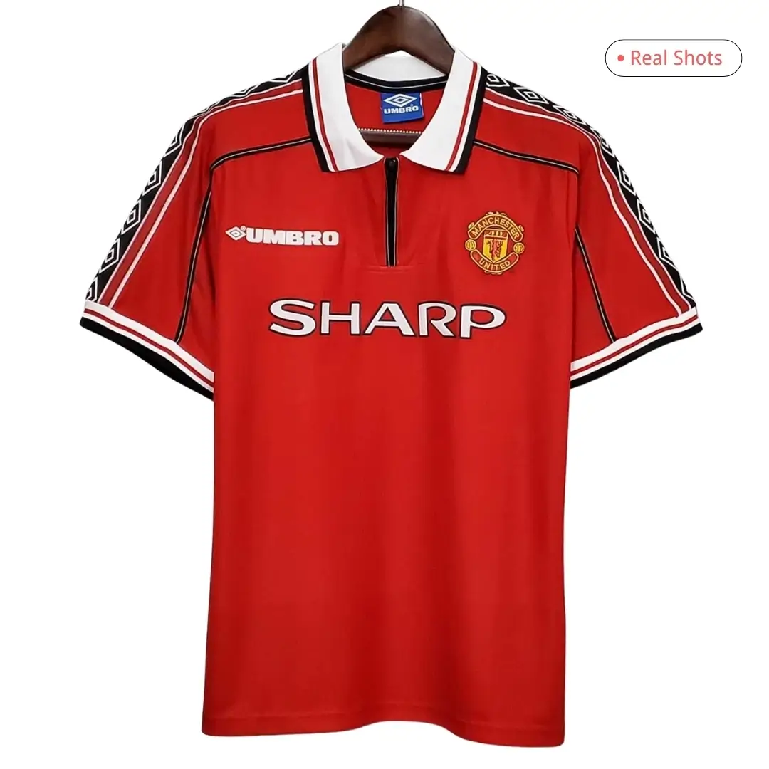 Beckham #7 Manchester United 1998/99 Home Retro Jersey