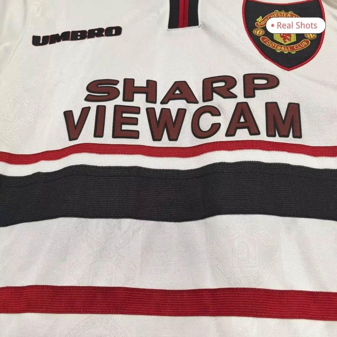 Manchester United 1998/99 Away Long Sleeve Retro Soccer Jersey