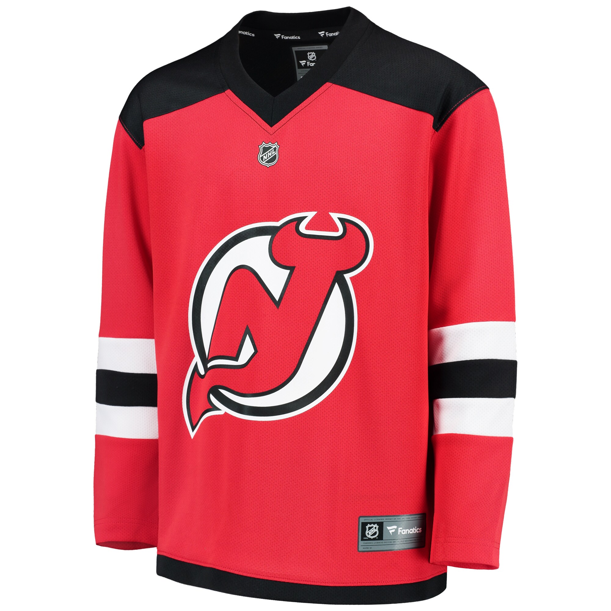 New Jersey Devils Fanatics Youth Home Replica Blank Jersey – Red