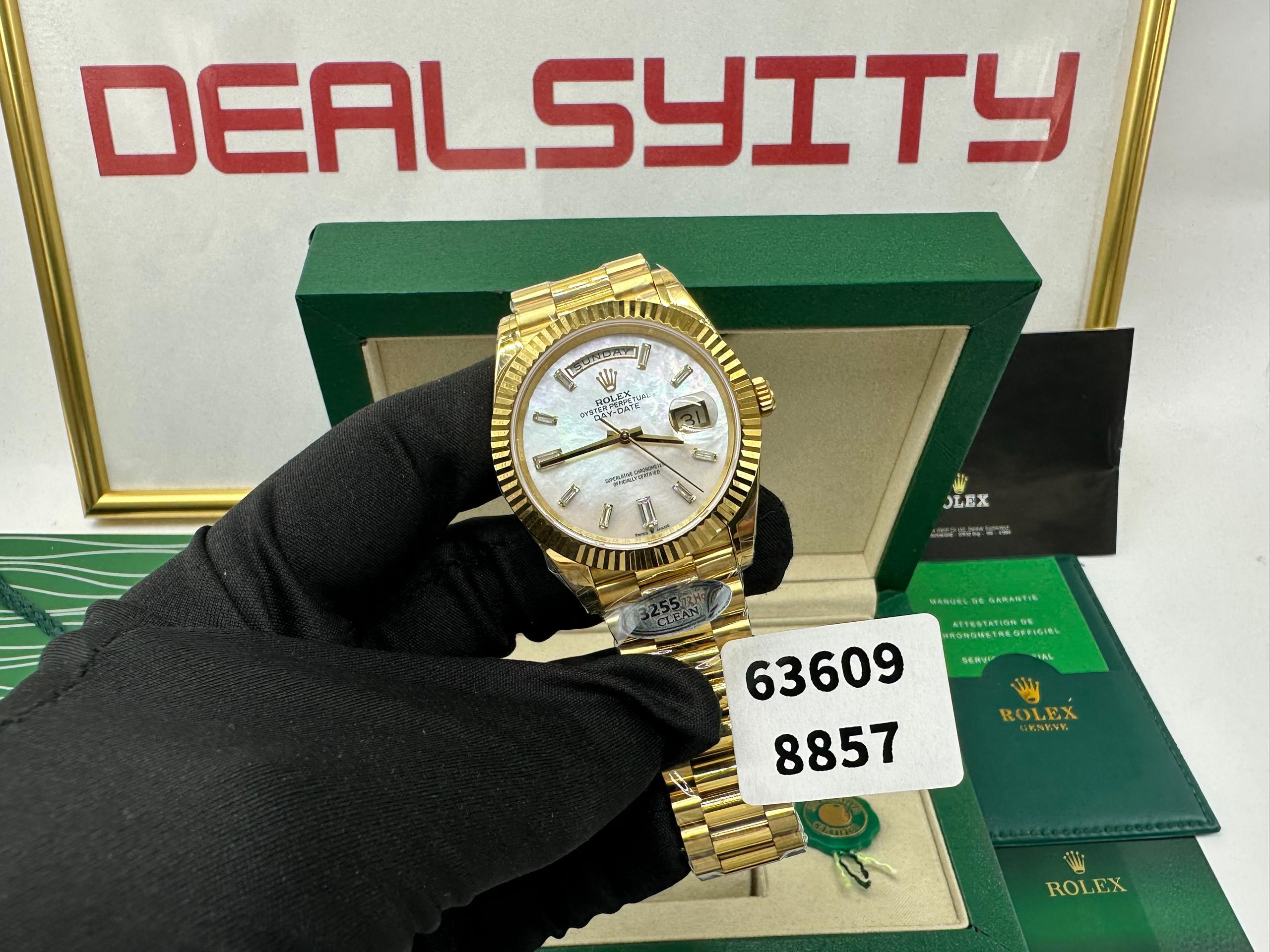 [SUPER CLONE] Rolex Day-Date 40mm Yellow Gold
