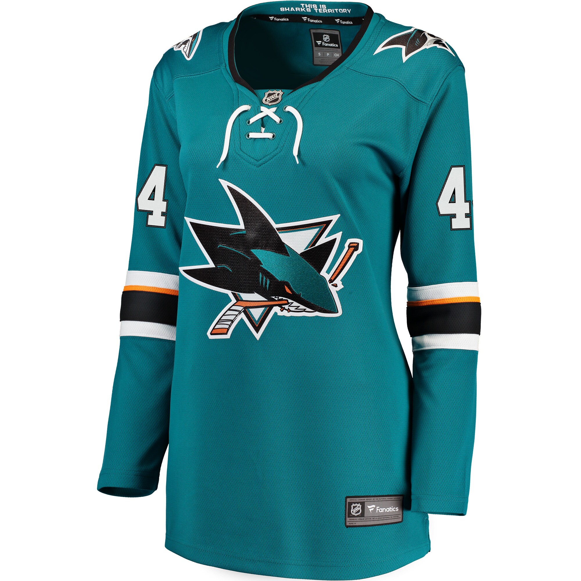 Marc-Edouard Vlasic San Jose Sharks Fanatics Women’s Breakaway Jersey – Teal