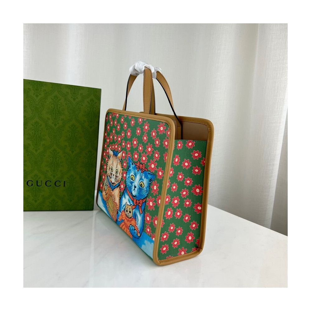 Gucci Kitten Print Tote Bag