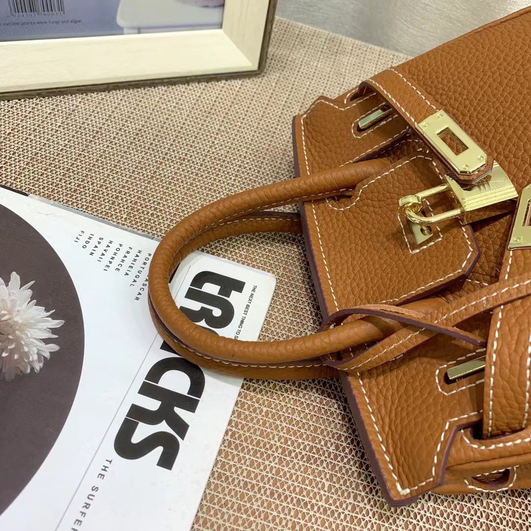 Hermes Birkin Mini Gold Hardware Epsom Brown 20Cm