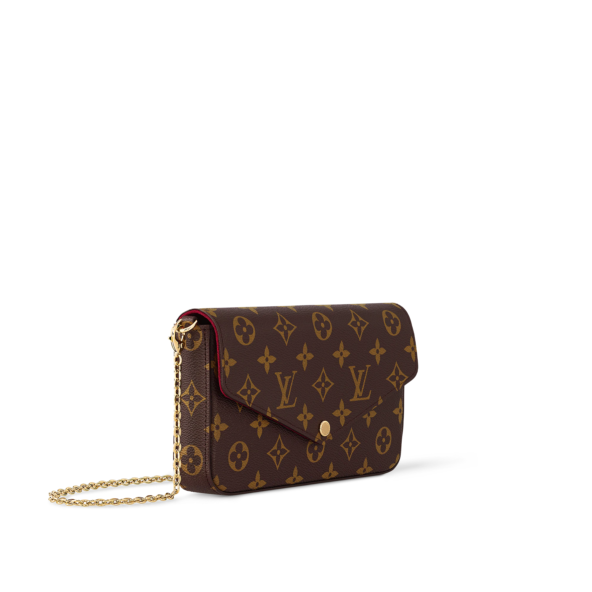 Louis Vuitton Félicie Pochette Lv Monogram Chain Bag Monogram 61276 21cm/8.3in