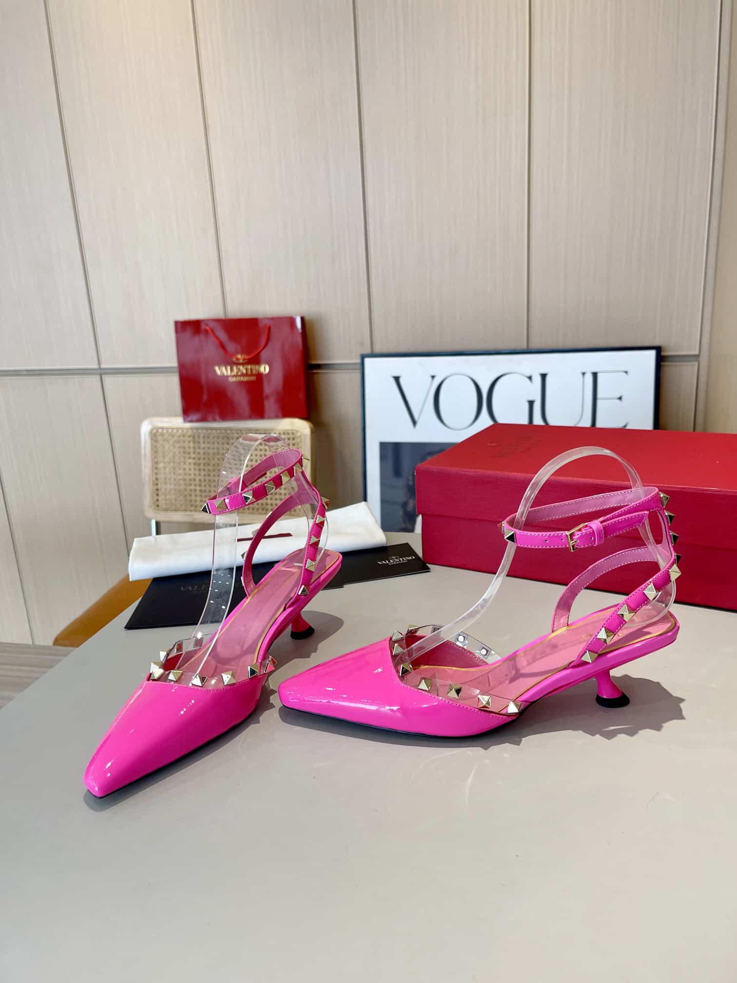 Valentino Garavani Rockstud Couture Pumps Pink