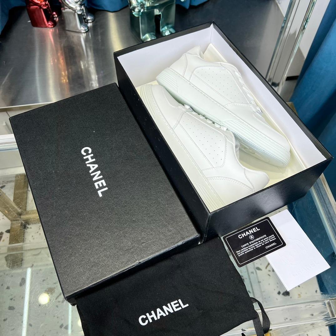 CHANEL Casual White Shoes