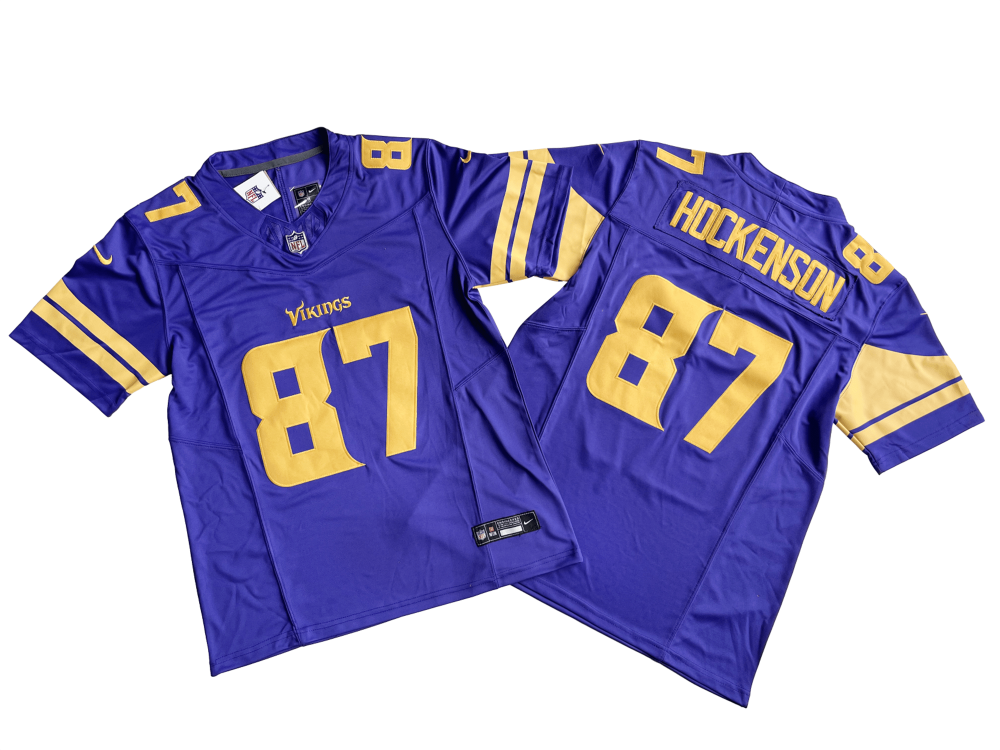 Minnesota Vikings 87# T.J. Hockenson Nike Vapor F.U.S.E. Limited Jersey