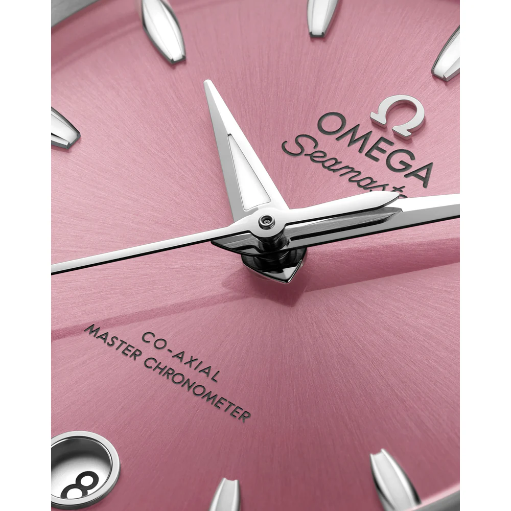 Omega Seamaster Aqua Terra Shades 34 mm Shell pink Dial Stainless Steel Bracelet 220.10.34.20.10.003