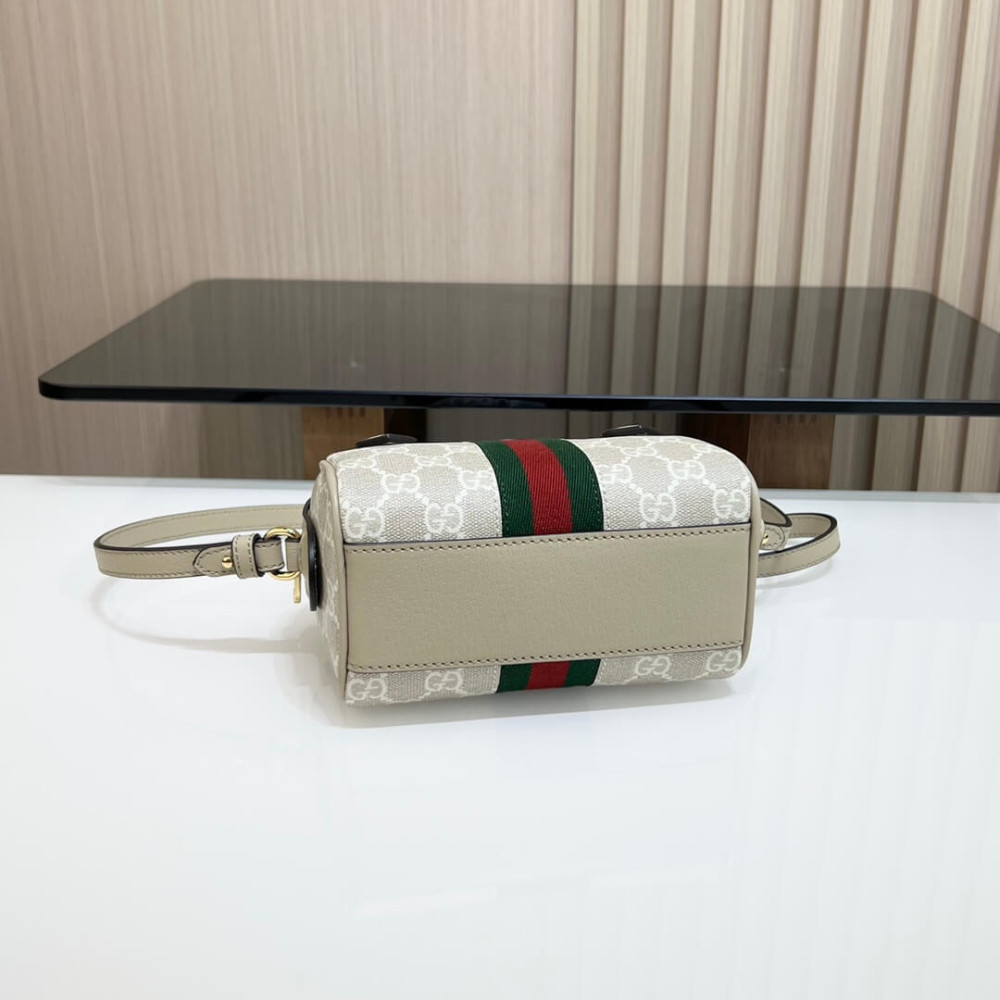 Gucci Ophidia Mini Boston Bag GG Supreme 16.5cm/6.5in