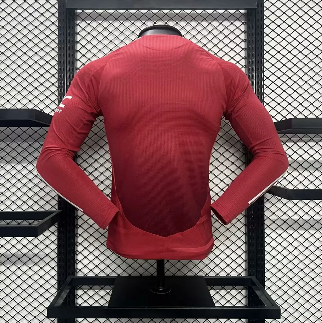 2024-25 Manchester United Home Long Sleeves Jersey Player Version