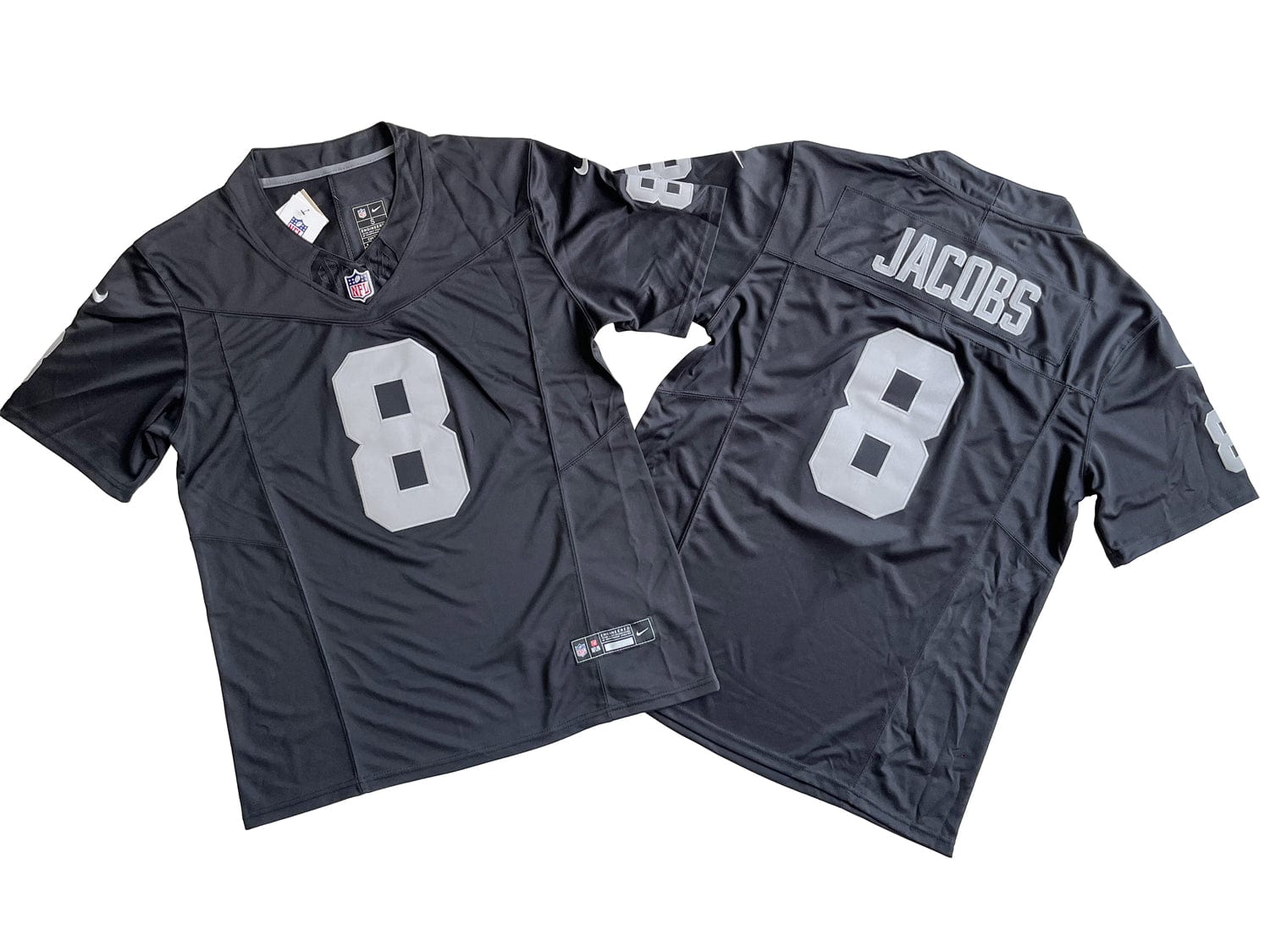 Las Vegas Raiders 8# Josh Jacobs Nike Vapor F.U.S.E. Limited Jersey