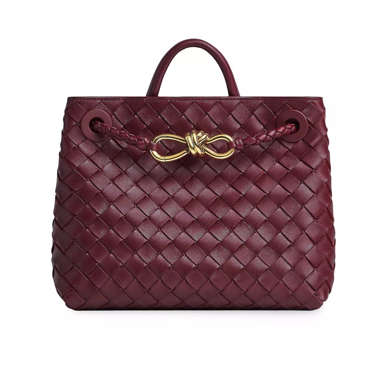 Bottega Veneta Andiamo Leather Top Handle Black 33Cm