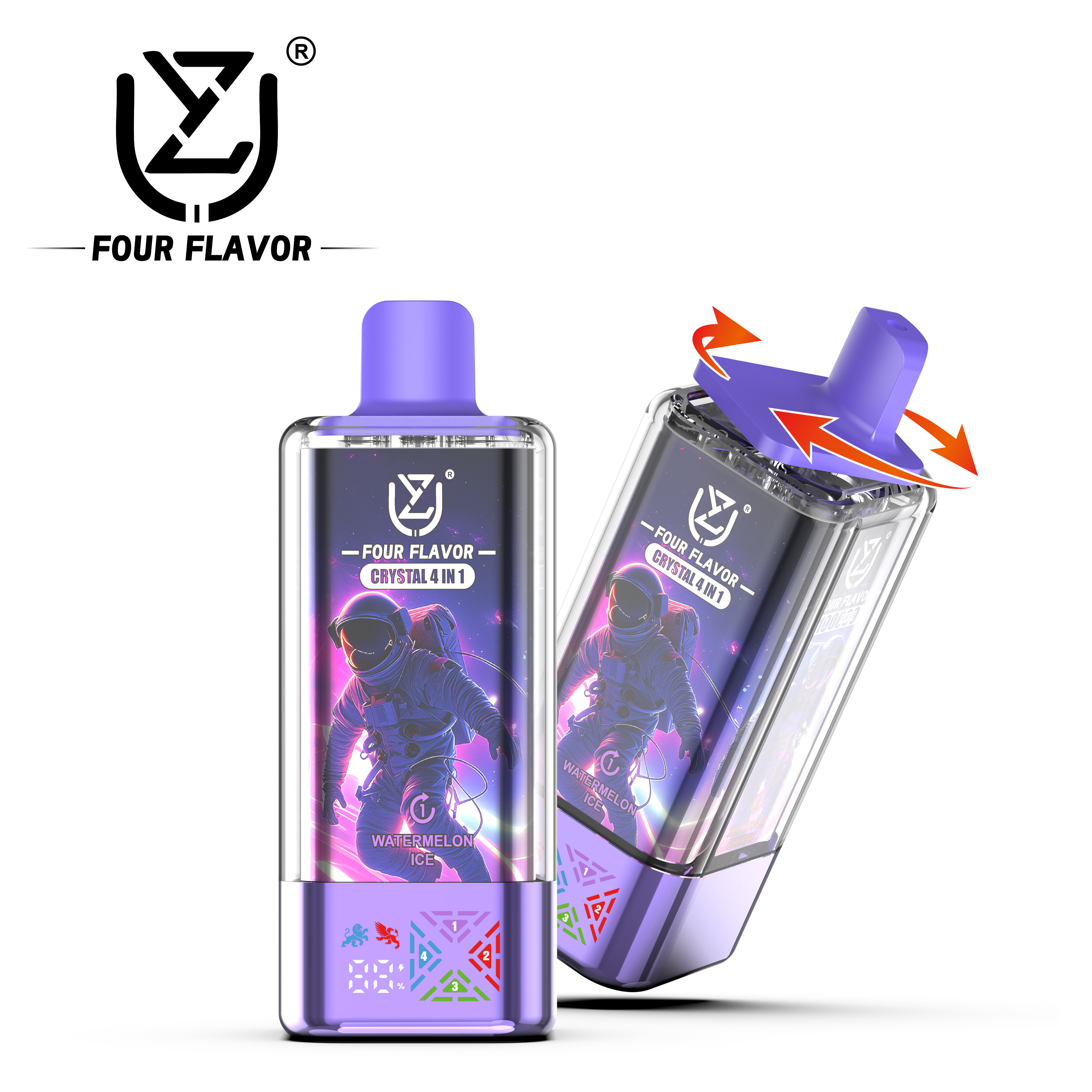 UZY Crystal  4in1 100K Puffs Prefilled Vape |  Rechargeable