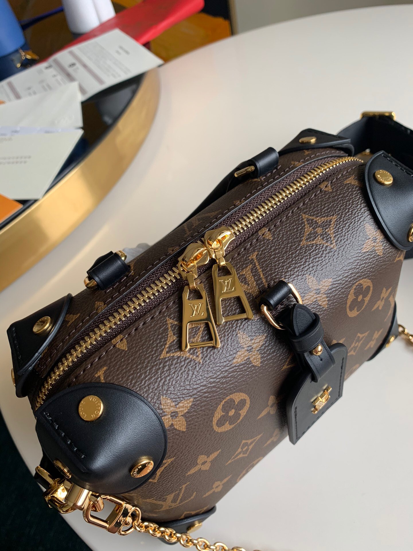 Louis Vuitton Monogram Petite Malle Souple 20Cm M45571