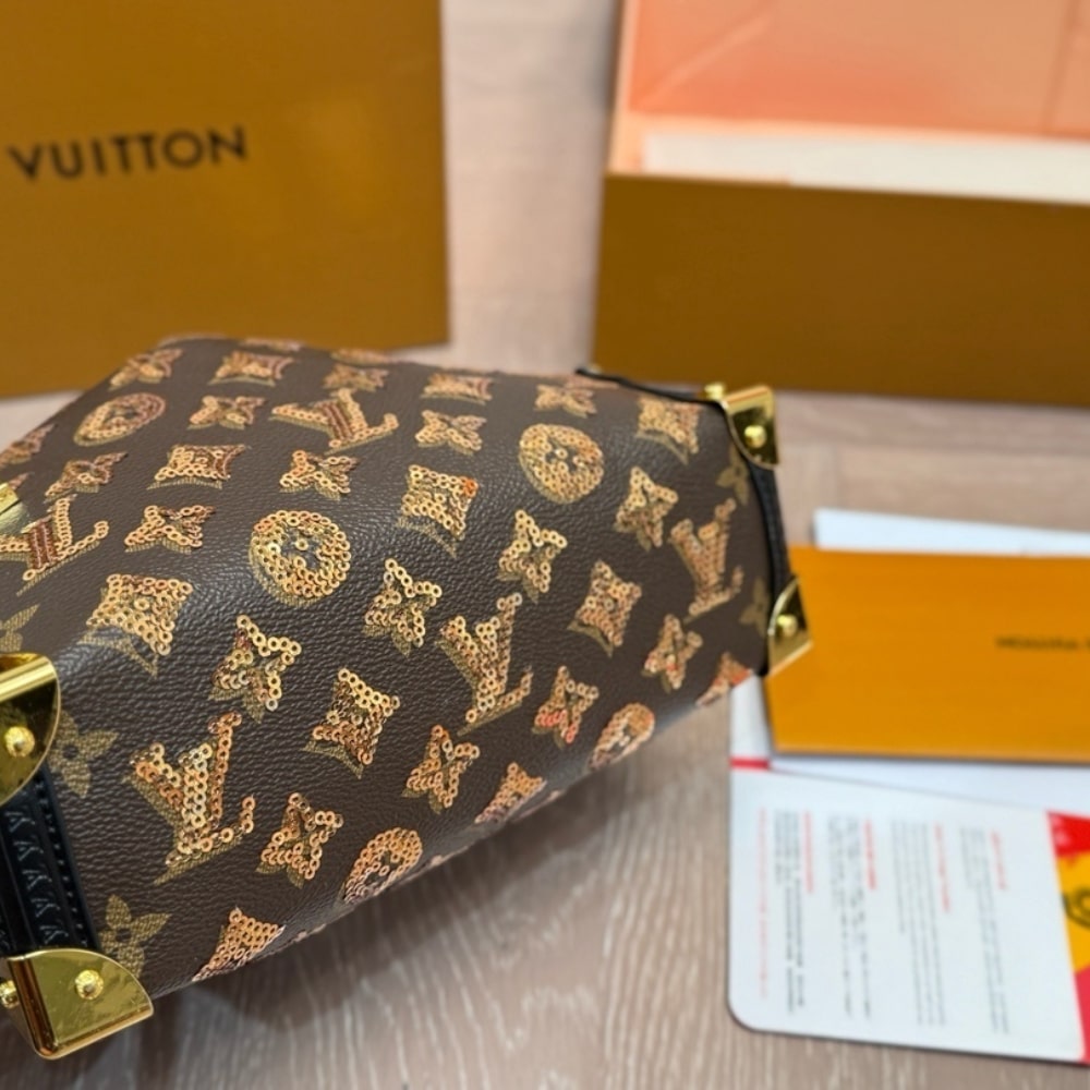Louis Vuitton Side Trunk MM Monogram Canvas Brown 23cm M27036