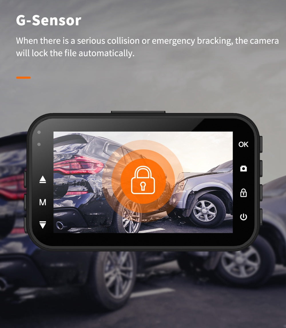 dash cam front and rear car camera dual dashcam 1080p fhd