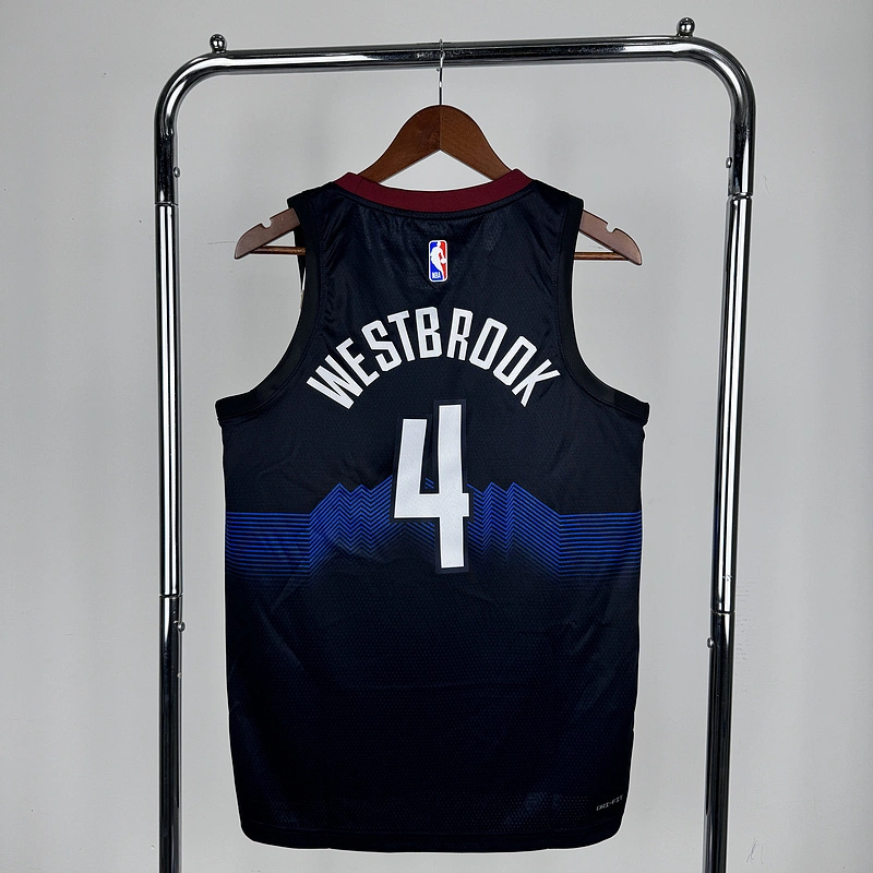 2024 NBA Denver Nuggets 4 WESTBROOK) Basketball Jersey