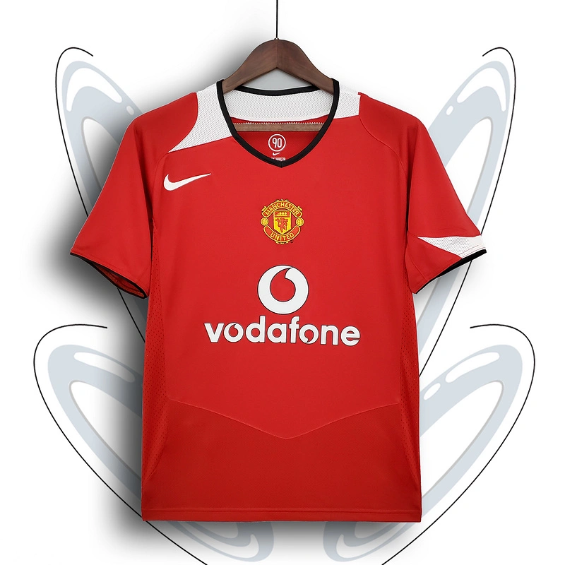Retro Manchester United 2004-06  home Ronaldo ROONEY v.NISTELROOY GIGGS KEANE Football jersey retro