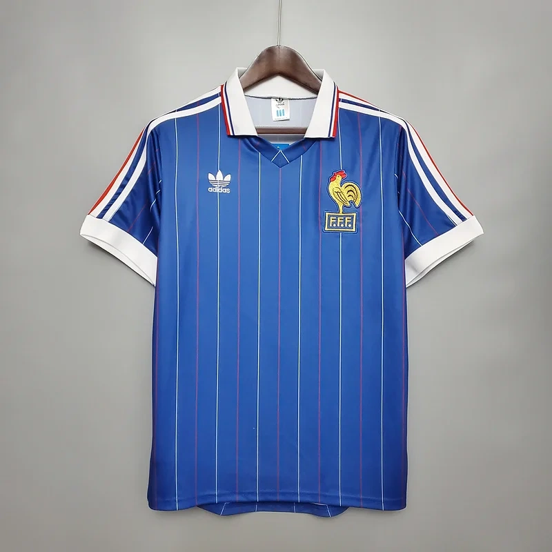 Retro France 1982 home Football jersey retro