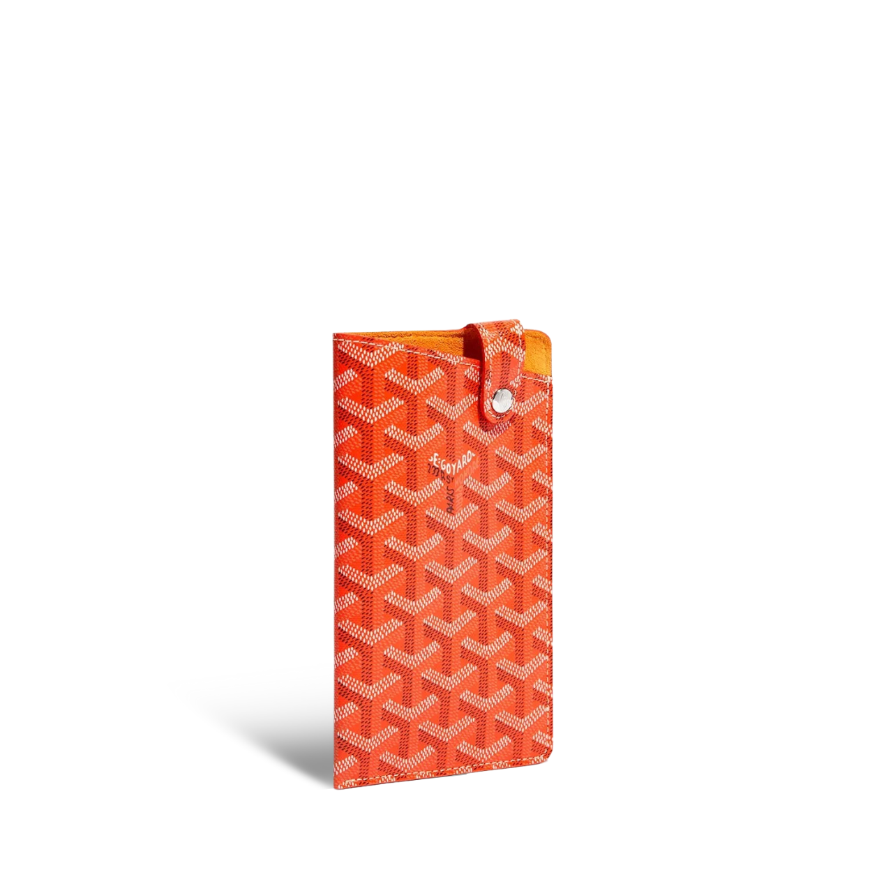Goyard Montmartre Gm Case 18 Cm Orange Goyardine Canvas