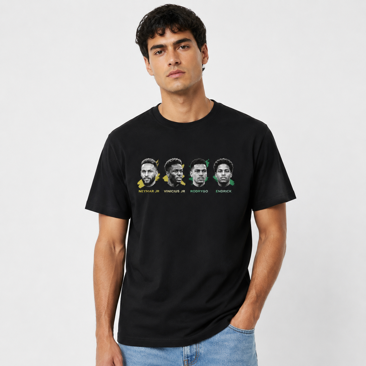 Brazilian Player Pure Cotton T-Shirt – Limited-Time Offer
