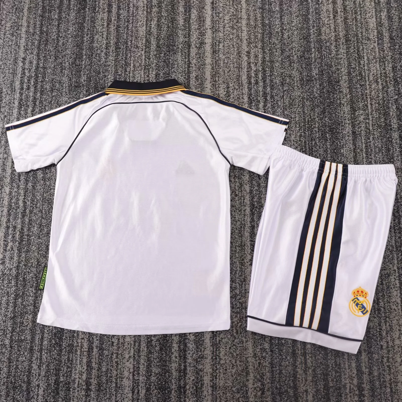 Retro kids 1998-00 Kids Real Madrid Home Football jersey retro