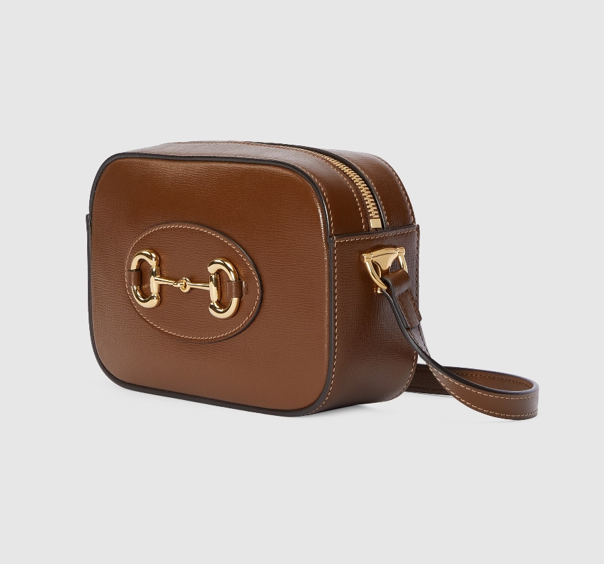 GUCCI HORSEBIT 1955 SMALL SHOULDER BAG-Brown-760196